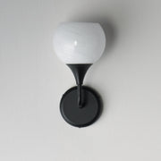 Neve 1 Light Wall Sconce in Black