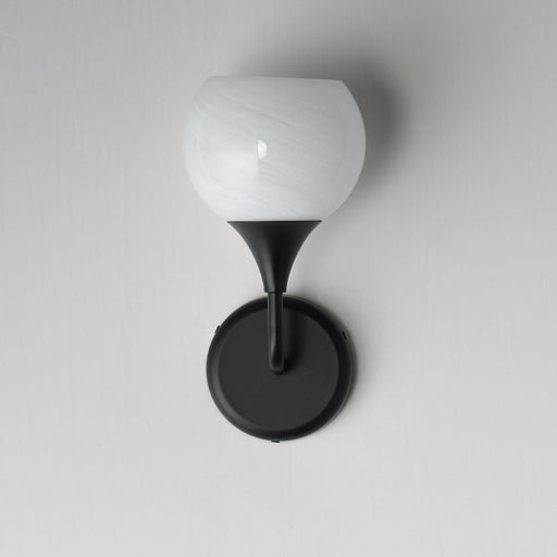 Neve 1 Light Wall Sconce in Black