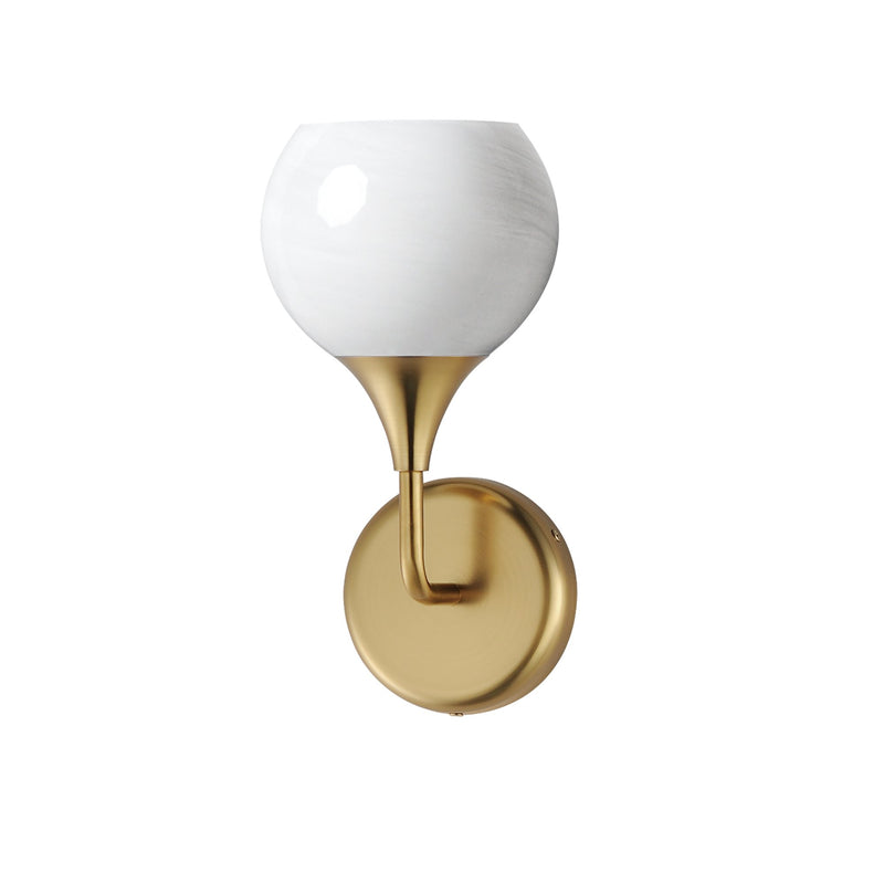 Neve 1 Light Wall Sconce in Natural Aged Brass