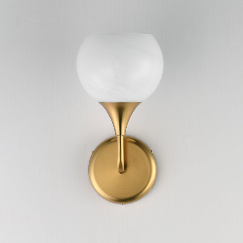 Neve 1 Light Wall Sconce in Natural Aged Brass