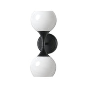 Neve 2 Light Wall Sconce in Black
