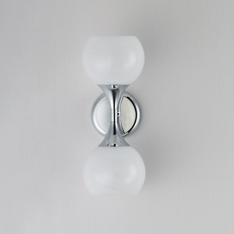 Neve 2 Light Wall Sconce in Polished Chrome