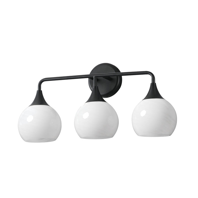 Neve 3 Light Bath Vanity Light in Black