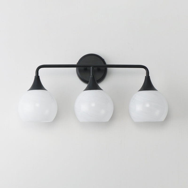 Neve 3 Light Bath Vanity Light in Black