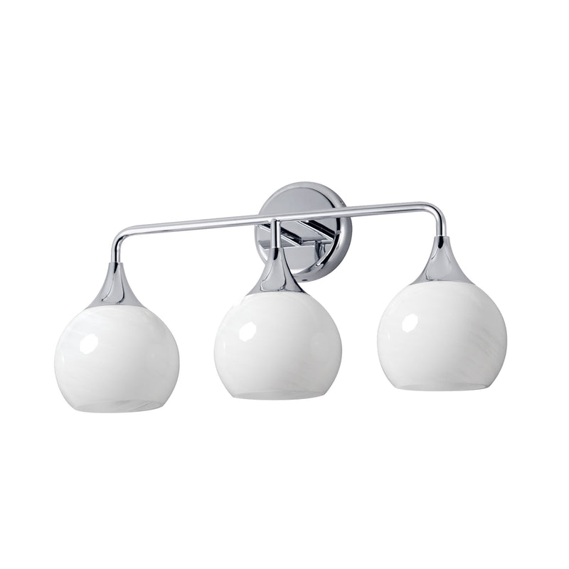 Neve 3 Light Bath Vanity Light in Polished Chrome
