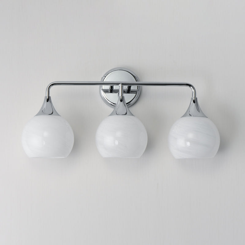 Neve 3 Light Bath Vanity Light in Polished Chrome