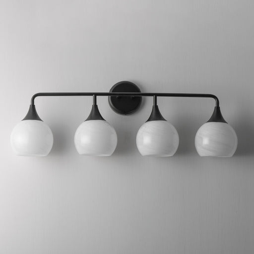 Neve 4 Light Bath Vanity Light in Black