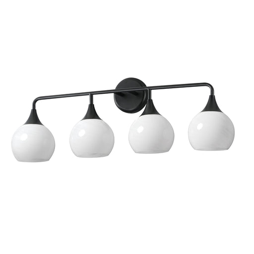 Neve 4 Light Bath Vanity Light in Black