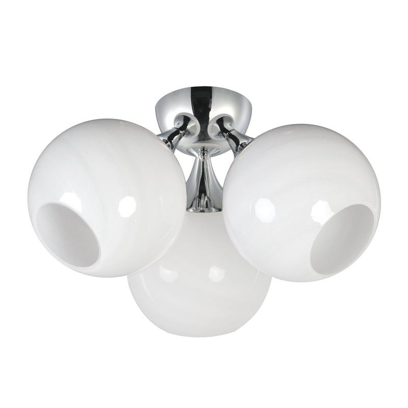 Neve 3 Light Semi-Flush Mount in Polished Chrome