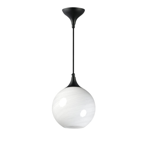 Neve 1 Light Pendant in Black