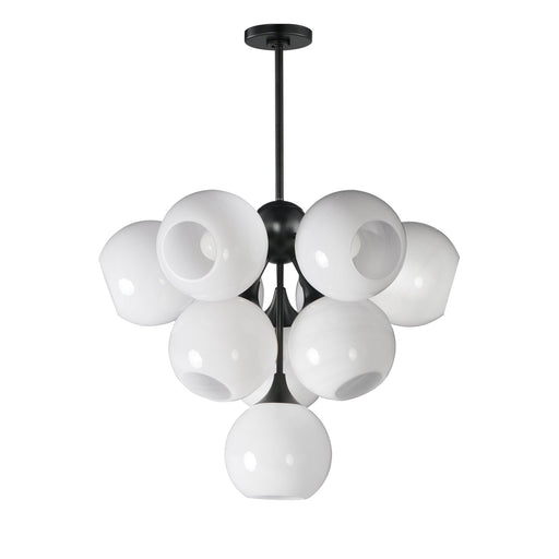 Neve 10 Light Chandelier in Black