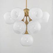 Neve 10 Light Chandelier in Natural Aged Brass