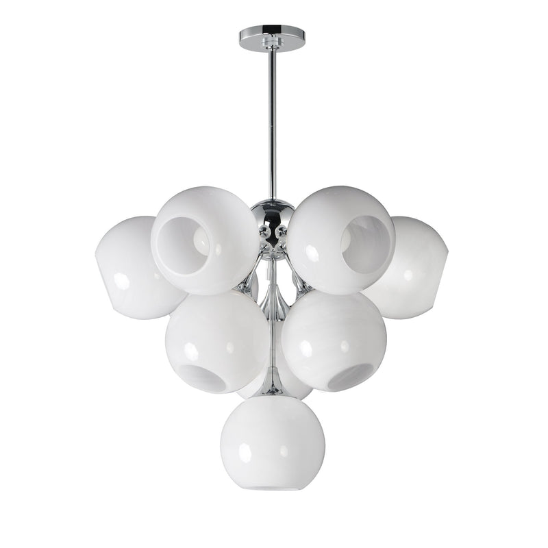 Neve 10 Light Chandelier in Polished Chrome