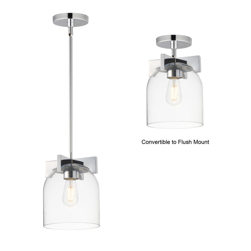 Scoop 1 Light Pendant in Polished Chrome