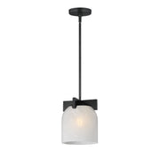 Scoop 1 Light Pendant in Black
