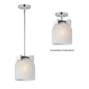 Scoop 1 Light Pendant in Polished Chrome