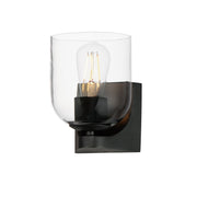 Scoop 1 Light Wall Sconce in Black