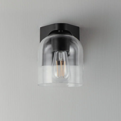 Scoop 1 Light Wall Sconce in Black