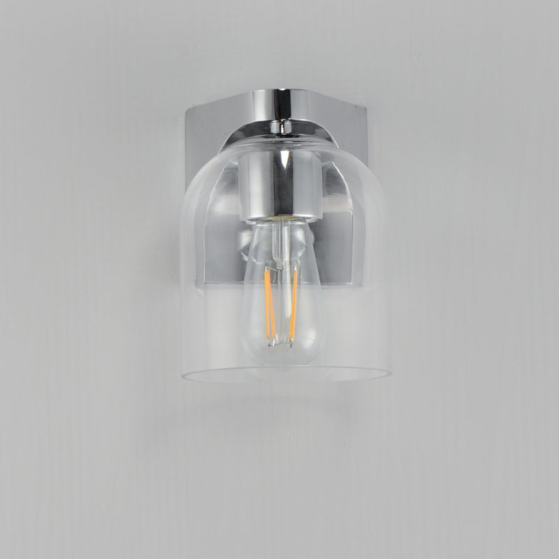 Scoop 1 Light Wall Sconce in Polished Chrome