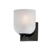 Scoop 1 Light Wall Sconce in Black