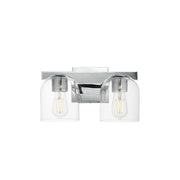 Scoop 2 Light Bath Vanity Light in Polished Chrome