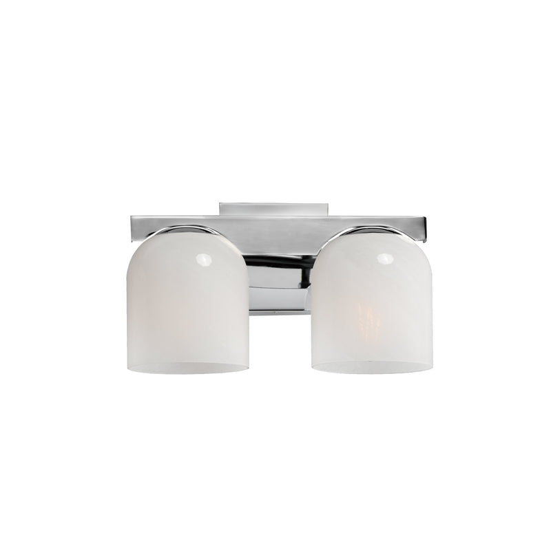 Scoop 2 Light Bath Vanity Light in Polished Chrome