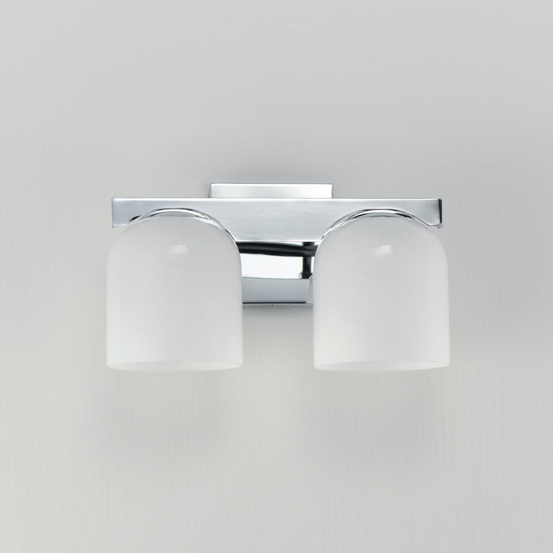 Scoop 2 Light Bath Vanity Light in Polished Chrome