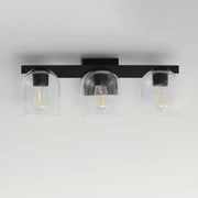 Scoop 3 Light Bath Vanity Light in Black