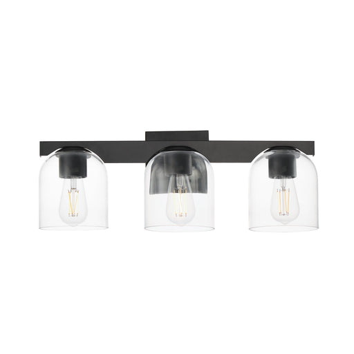 Scoop 3 Light Bath Vanity Light in Black