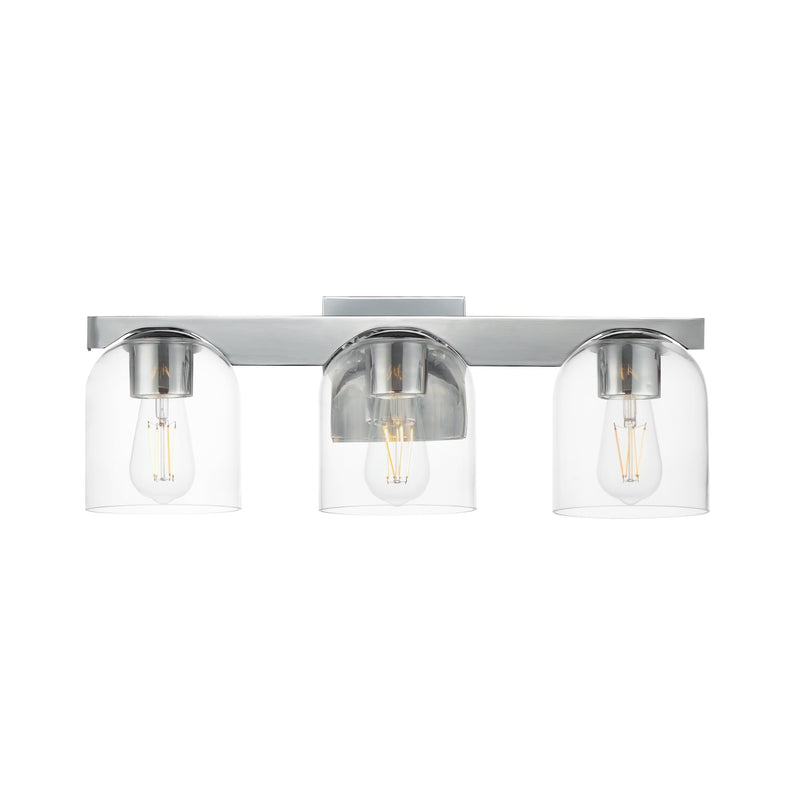 Scoop 3 Light Bath Vanity Light in Polished Chrome