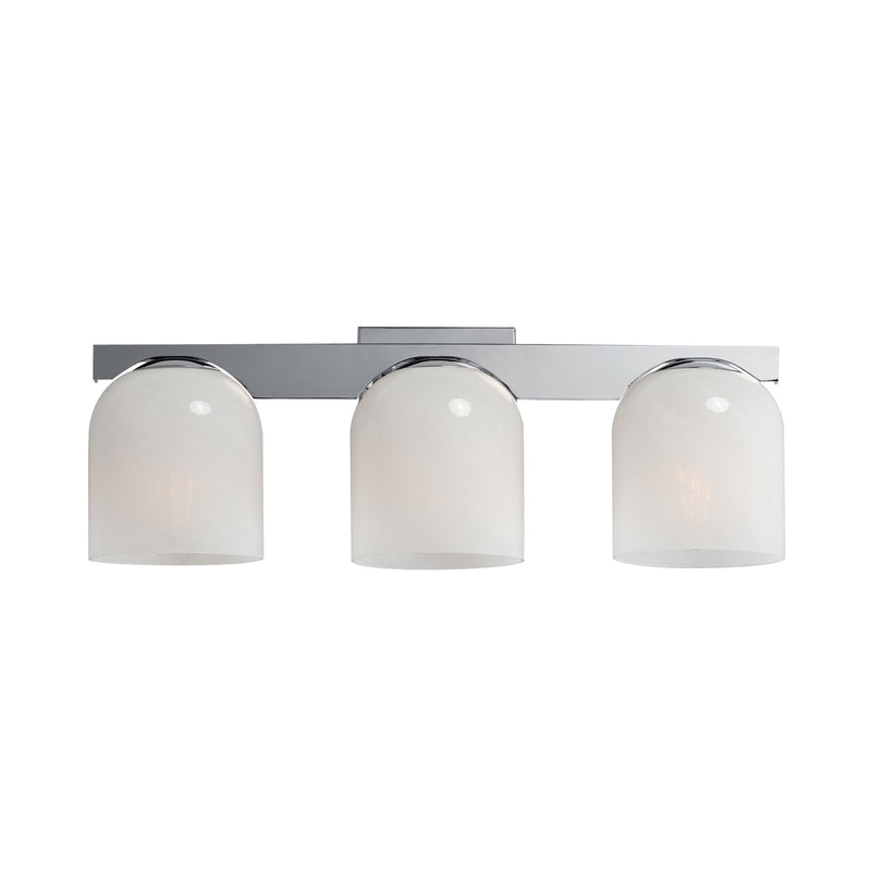Scoop 3 Light Bath Vanity Light in Polished Chrome