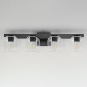 Scoop 4 Light Bath Vanity Light in Black