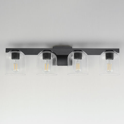 Scoop 4 Light Bath Vanity Light in Black