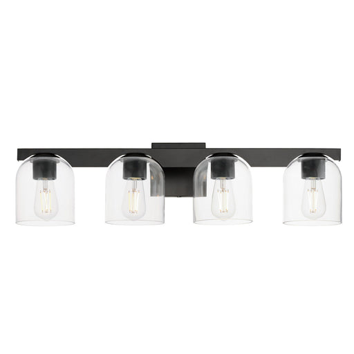 Scoop 4 Light Bath Vanity Light in Black