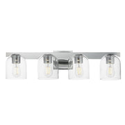Scoop 4 Light Bath Vanity Light in Polished Chrome