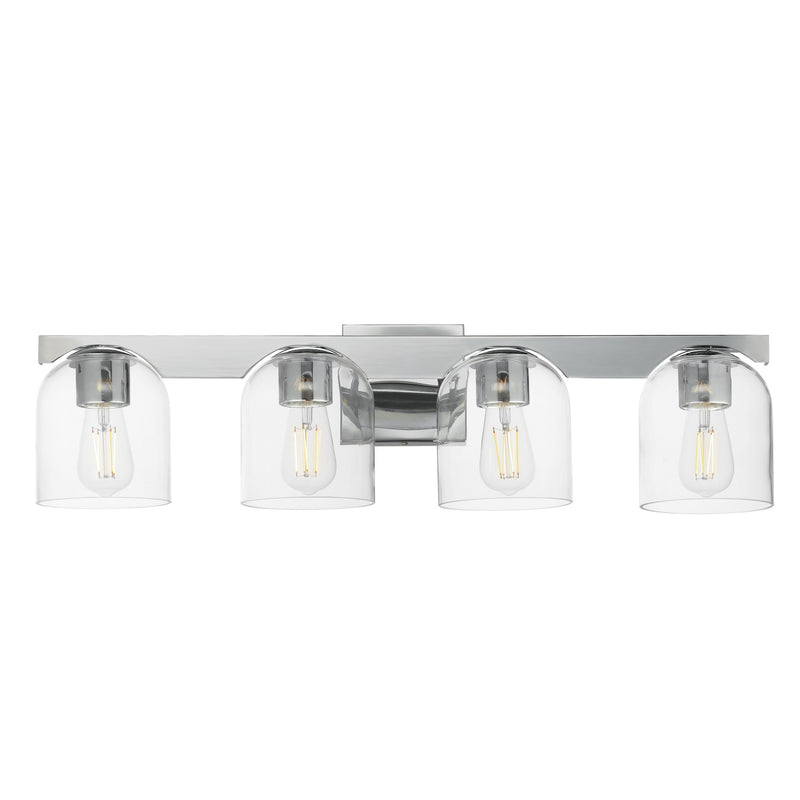 Scoop 4 Light Bath Vanity Light in Polished Chrome