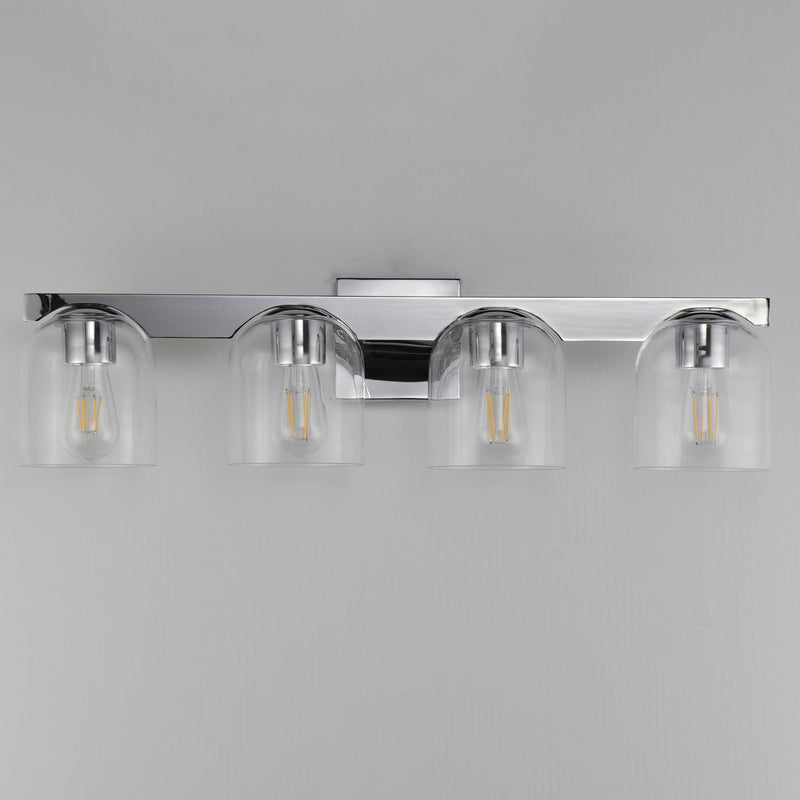 Scoop 4 Light Bath Vanity Light in Polished Chrome