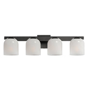 Scoop 4 Light Bath Vanity Light in Black