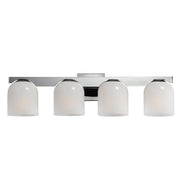 Scoop 4 Light Bath Vanity Light in Polished Chrome