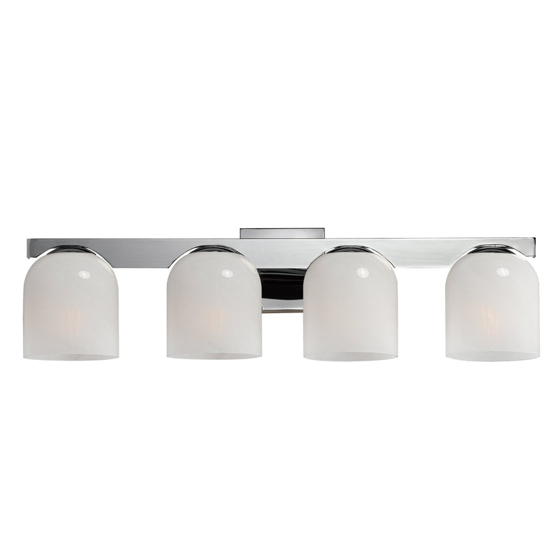 Scoop 4 Light Bath Vanity Light in Polished Chrome