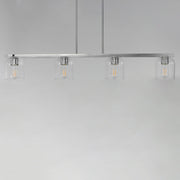 Scoop 4 Light Linear Pendant in Polished Chrome