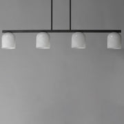 Scoop 4 Light Linear Pendant in Black