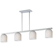 Scoop 4 Light Linear Pendant in Polished Chrome
