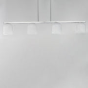 Scoop 4 Light Linear Pendant in Polished Chrome