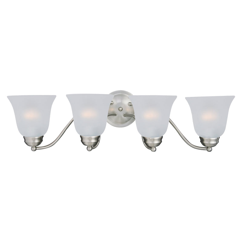Basix 4 Light Bath Vanity Light in Satin Nickel