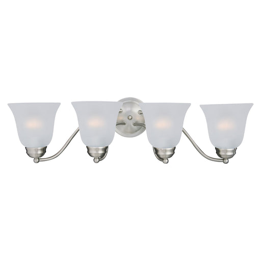 Basix 4 Light Bath Vanity Light in Satin Nickel