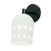 Dottie 1 Light Wall Sconce in Black