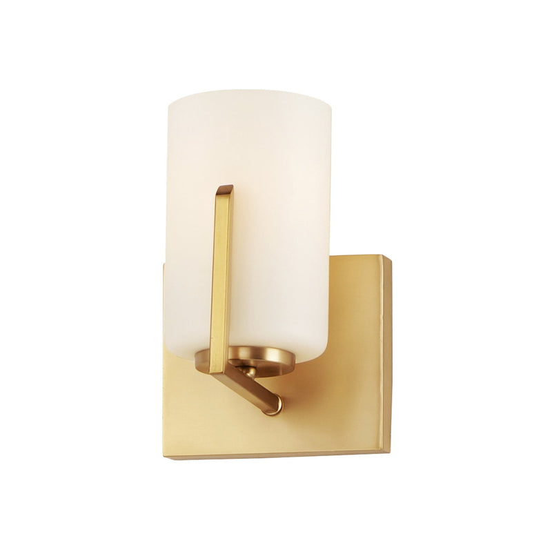 Dart 1 Light Wall Sconce in Satin Brass