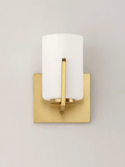 Dart 1 Light Wall Sconce in Satin Brass