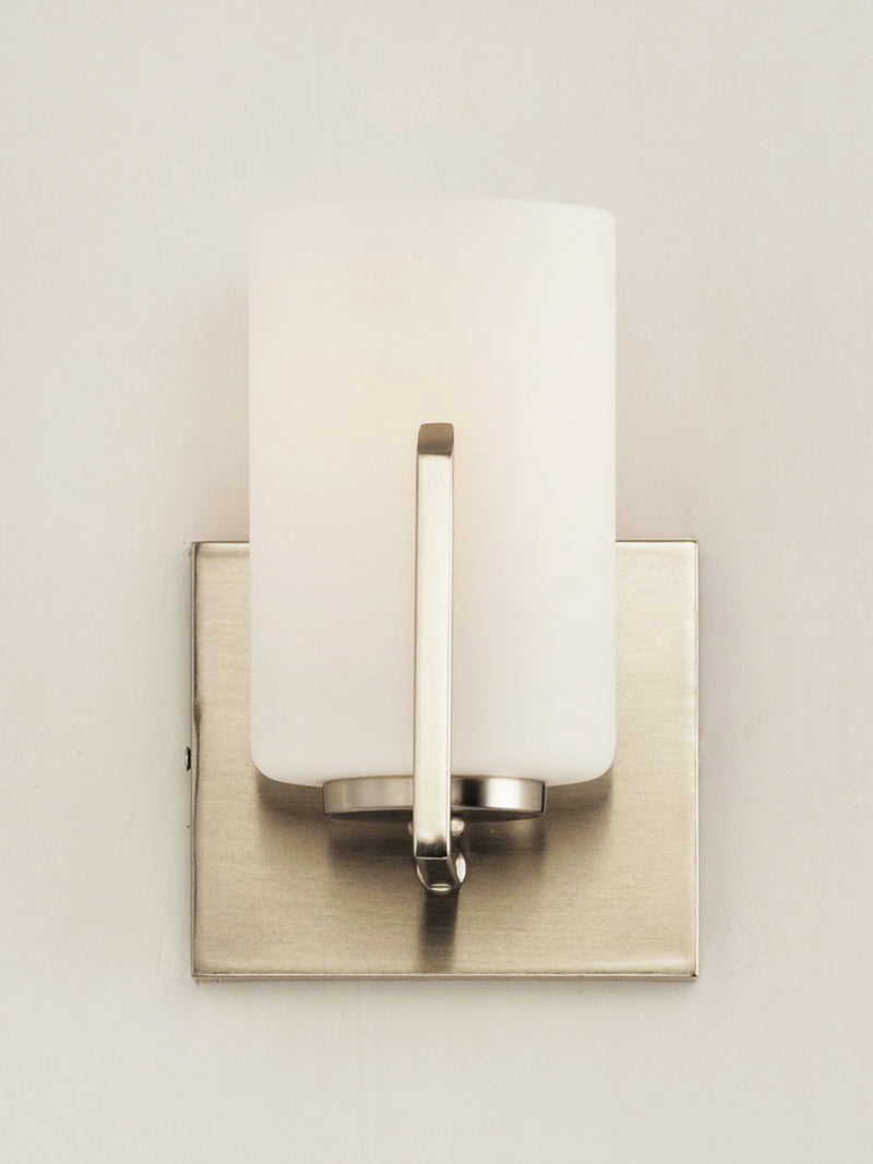 Dart 1 Light Wall Sconce in Satin Nickel